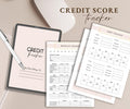 Credit Score Planner, Monthly Budget Tracker (Digital Download)