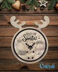 Santa’s Treat Plate – Christmas Eve Cookie Tray for Santa & Rudolph | Custom Kids Christmas Keepsake.