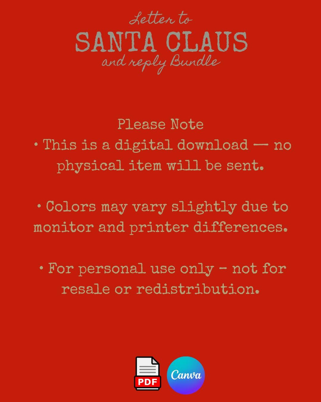 Elf & Santa Shipping Label Bundle • Editable Canva Template • North Pole Parcel Labels, Digital Download