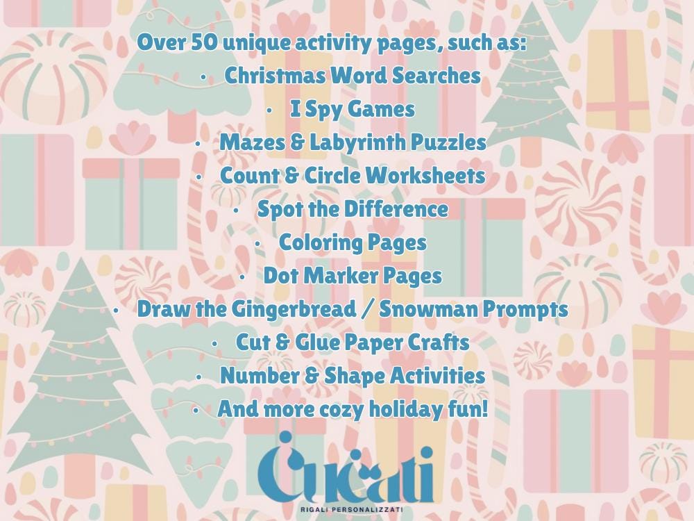 Christmas Activity Pack | Printable Holiday Games (Digital Download)