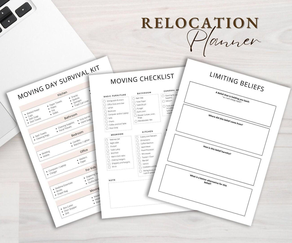 Printable Relocation Planner | Moving Organization Kit (Digital Download)
