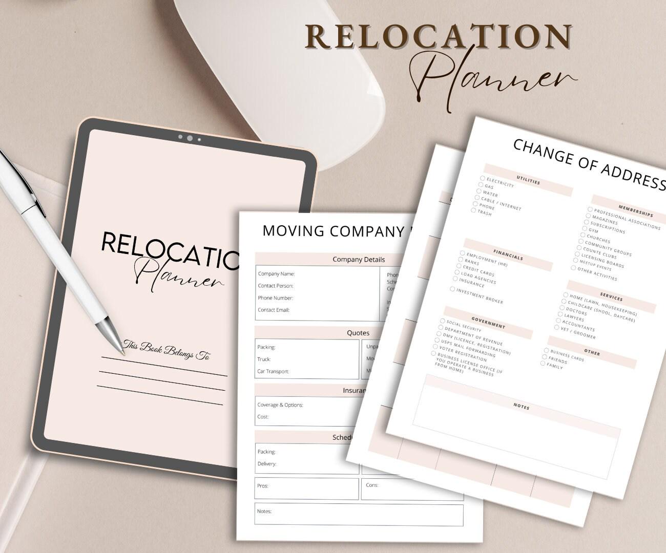 Printable Relocation Planner | Moving Organization Kit (Digital Download)