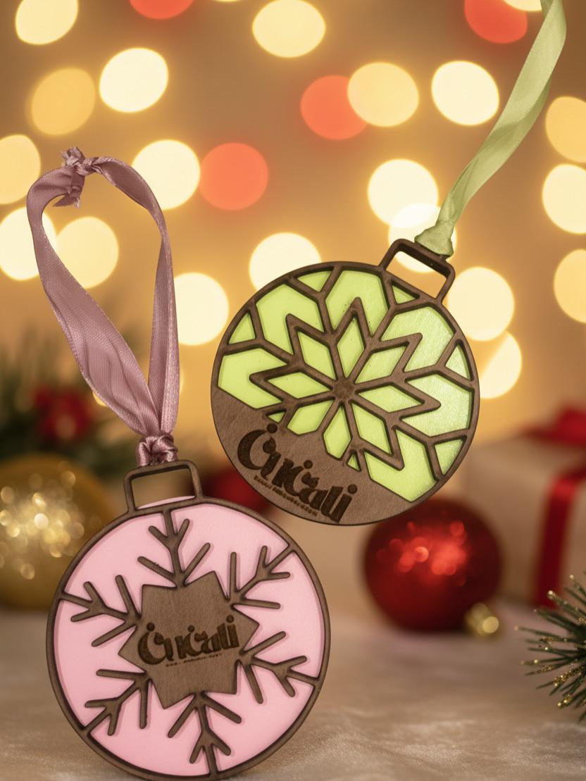Handmade Personalized Christmas Ornament – Custom Logo Bauble