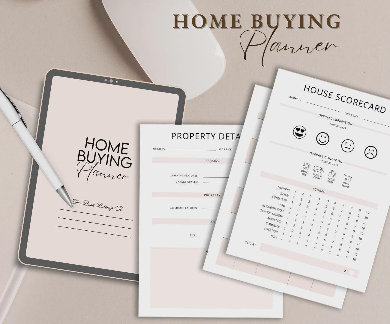 Home Buying Planner, House Hunting Guide & Checklist