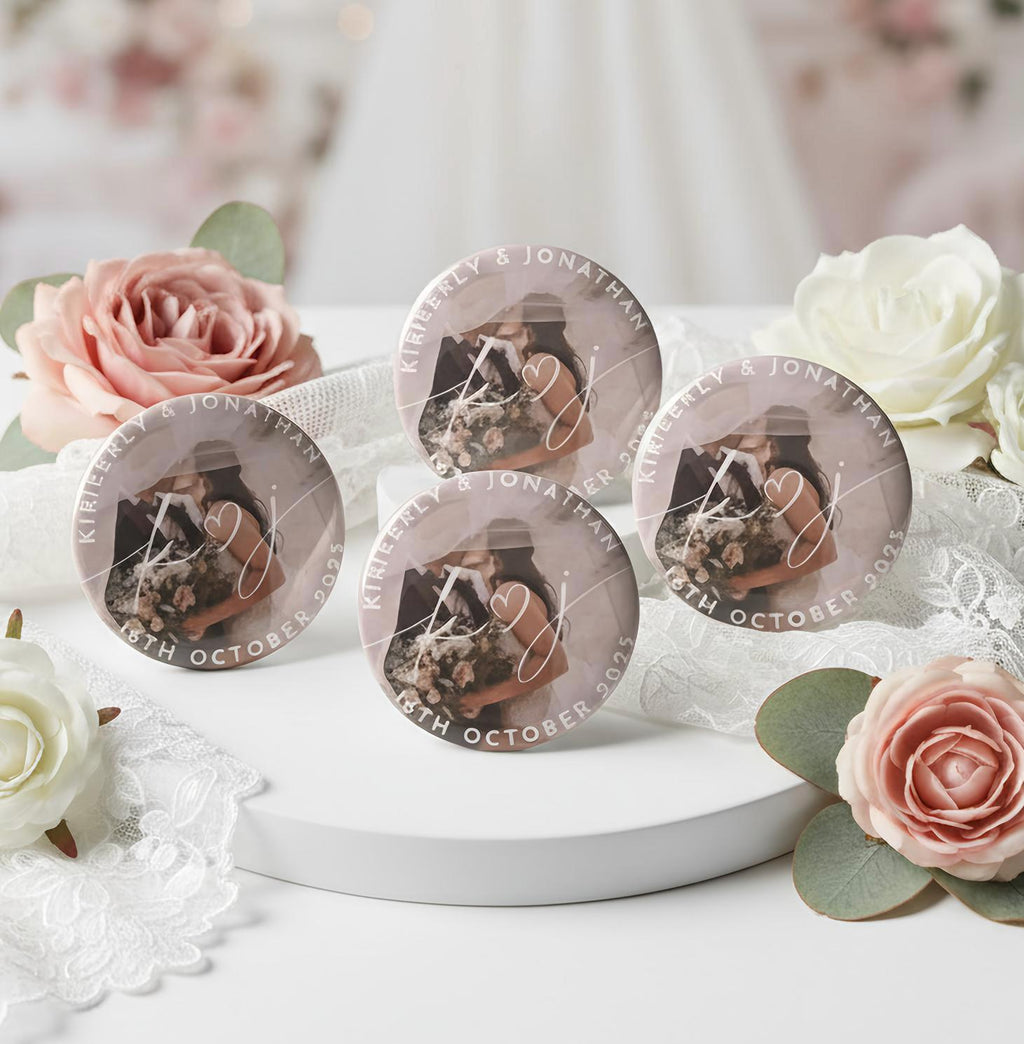 Personalized Wedding Favor Magnet | Custom Save the Date Keepsake