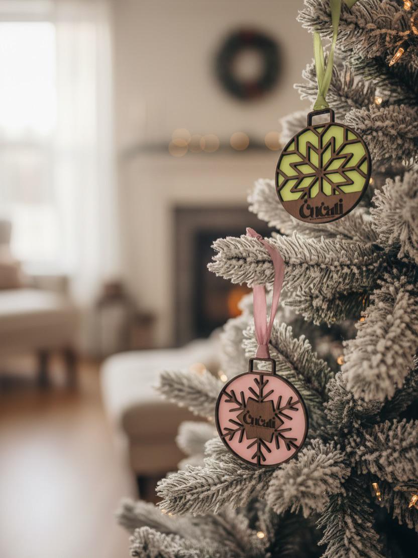 Handmade Personalized Christmas Ornament – Custom Logo Bauble