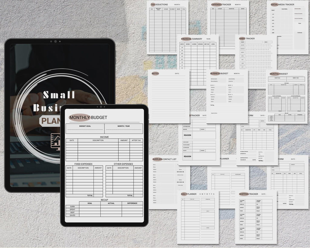 Printable Small Business Planner | Etsy Seller PDF Kit