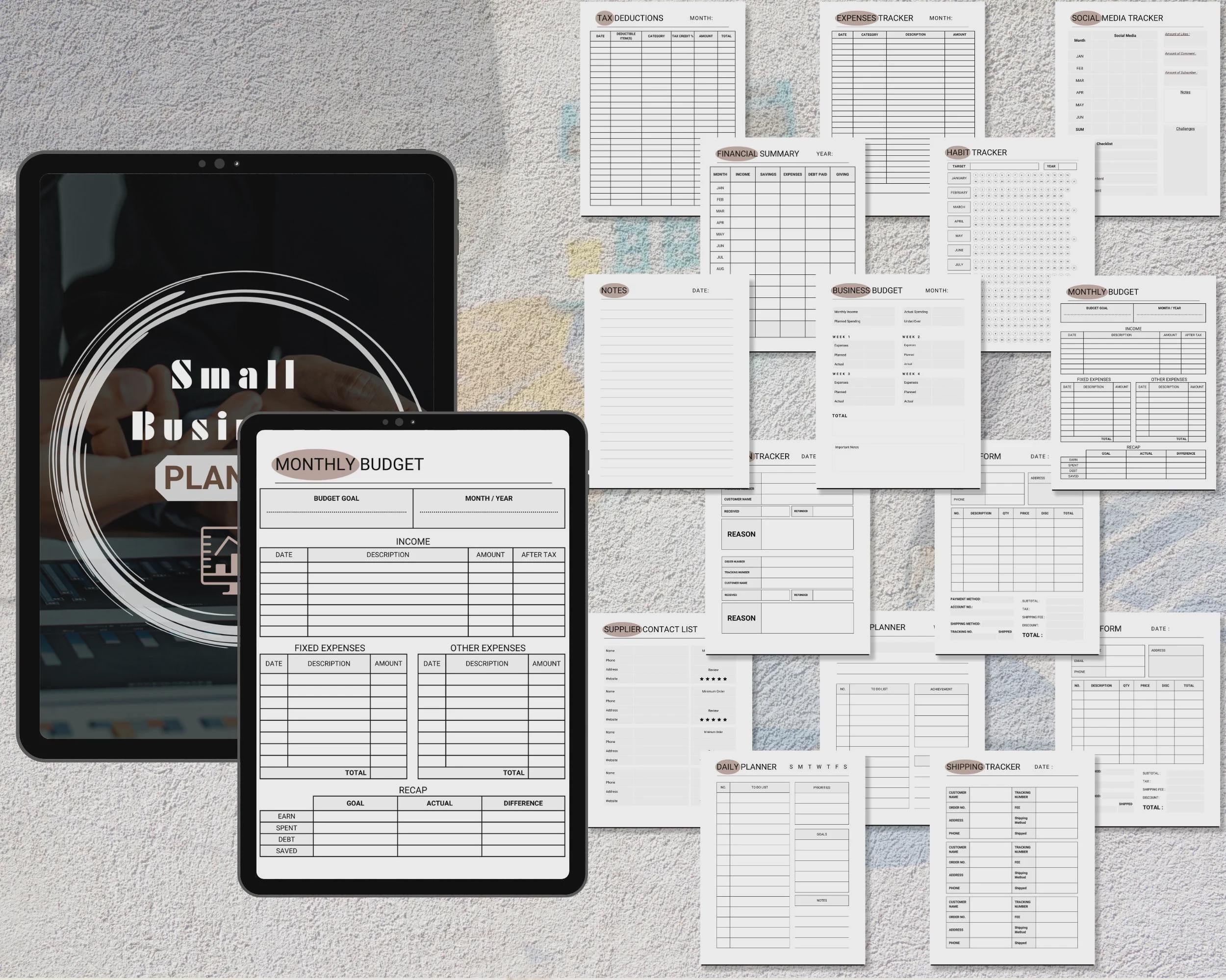 Printable Small Business Planner | Etsy Seller PDF Kit