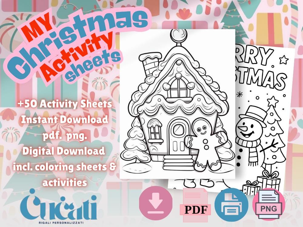 Christmas Activity Pack | Printable Holiday Games (Digital Download)