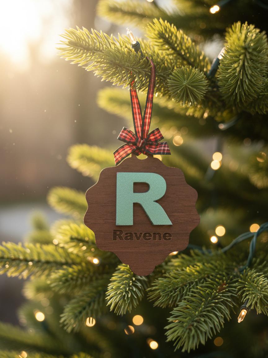 Personalized Christmas Ornament • Custom Name Tree Decoration  • Baby’s First Christmas • Keepsake Xmas Deco