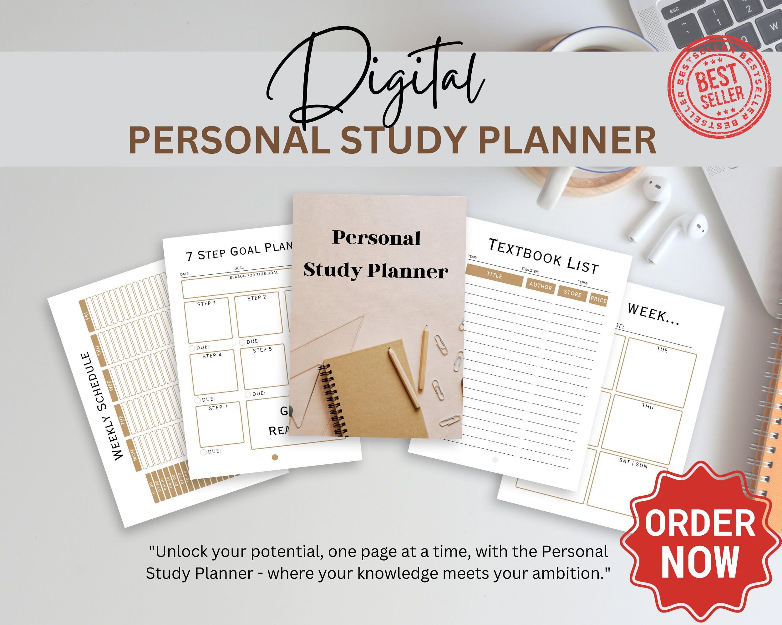 Personal Study Planner | College & Exam Prep Kit (Digital Download)