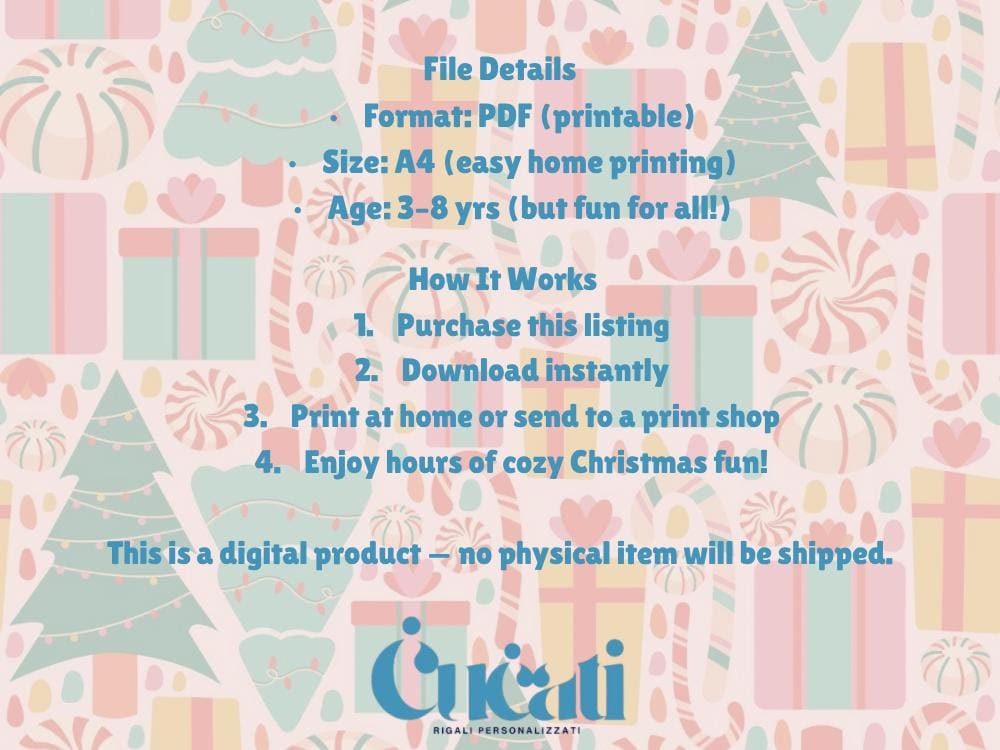 Christmas Activity Pack | Printable Holiday Games (Digital Download)